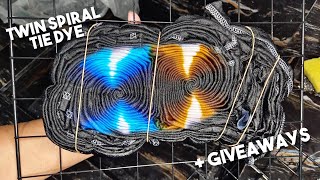 TWIN SPIRAL Tie Dye Tutorial + GIVEAWAYS Tali at Kulay