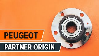 Wie PEUGEOT PARTNER Combispace (5F) Radlagersatz wechseln - Video-Tutorial