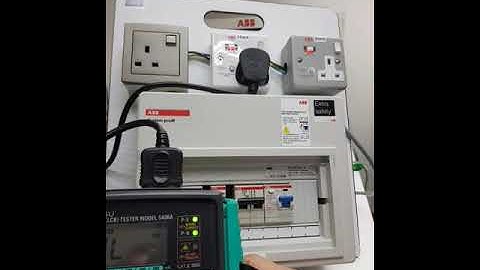 RCD testing2 using Kyoritsu ELCB tester Model 5406A