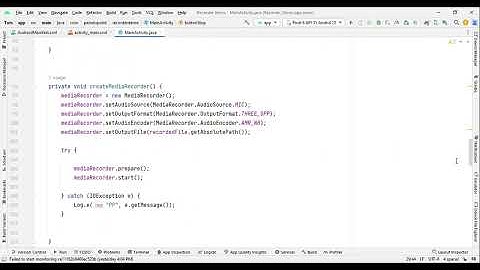 How to record audio in android studio using MediaRecorder class