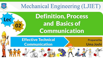 L 02 Definition and Process of Communication| Effective Technical Communication | Mechanical