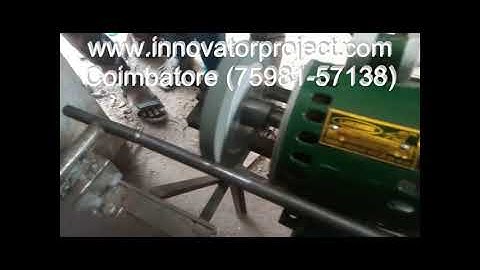 fabrication of Cylindrical grinding machine project / mechanical project center coimbatore, chhennai