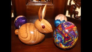 Woodturning | Butternut Easter Bunny From Scrap
