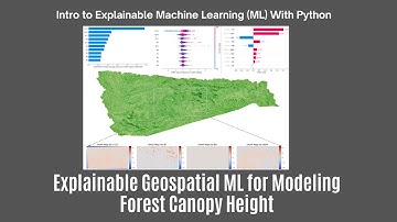 Explainable Geospatial Machine Learning for Modeling Forest Canopy Height