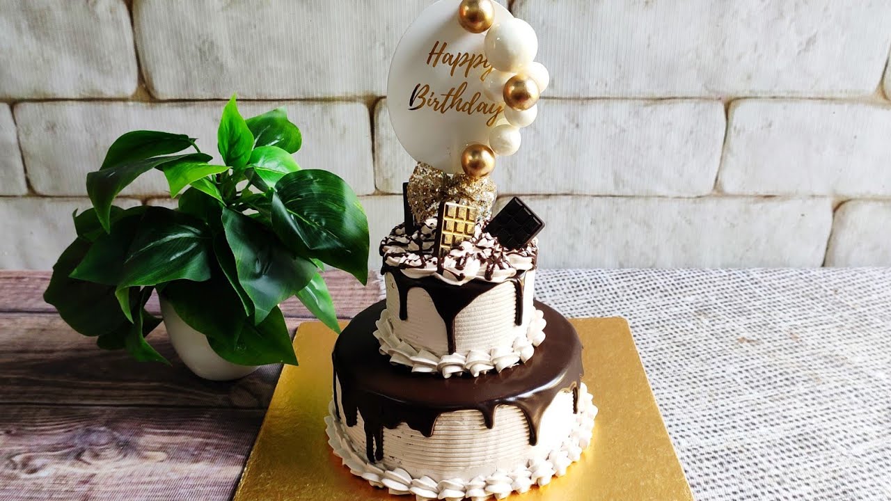 ২টা ডিম দিয়ে ২ তালা চকোলেট বার্থডে কেক | চুলায় তৈরি দেড় পাউন্ডের ২ তালা কেক | 2 Tier Chocolate Cake