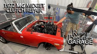 1972 MG Clutch Repair - Part 1 - Removing The Engine