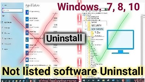 How To Uninstall Any Software Bangla Tutorial / Not Listed Software Uninstall