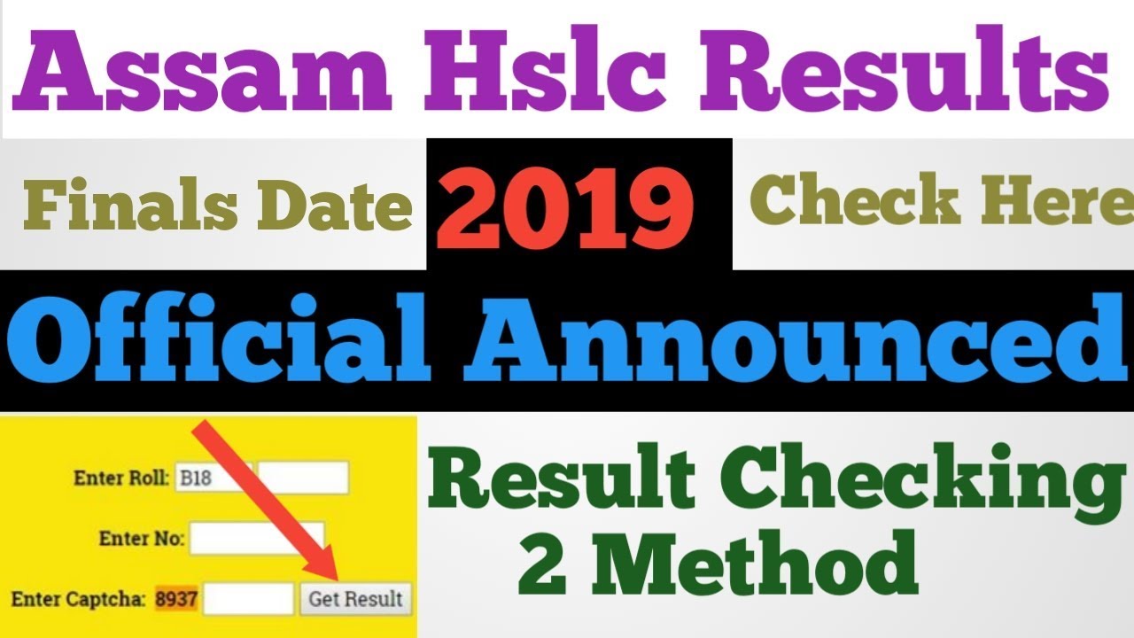 Assam Seba Hslc Result 2019 / Assam Seba Hslc Results, Out Date 15/5/2019 official announced