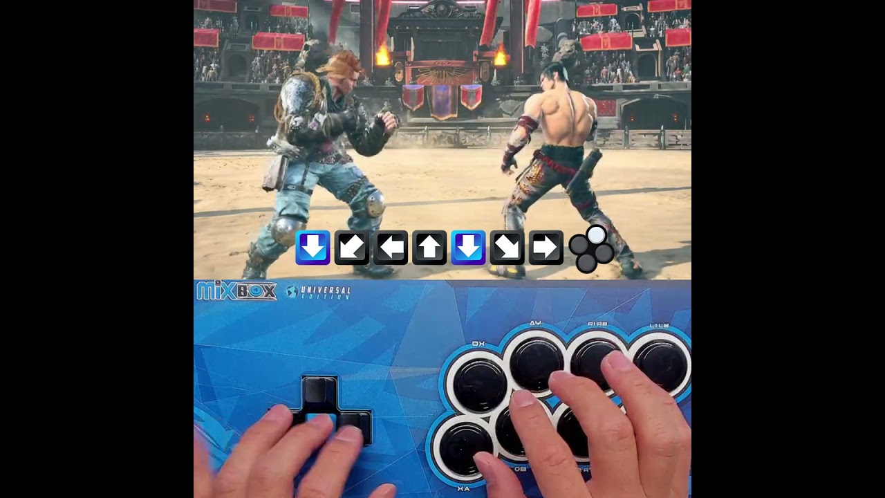 How to do Paul's Backsway Cancel into Death Fist in tekken 8 with Mixbox / Keyboard/ Leveless