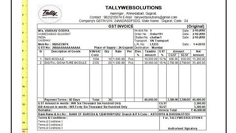 Half Page Invoice Print in Tally Prime | A5 Paper Invoice Print in Tally Prime | Tallywebsolutions