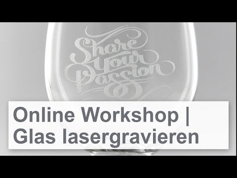 Video: So Gravieren Sie Auf Glas