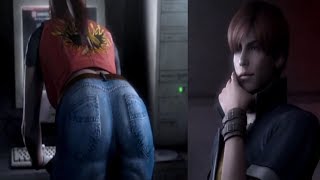 Steve Burnside Enjoys The View Claire Redfield Is Offering Him