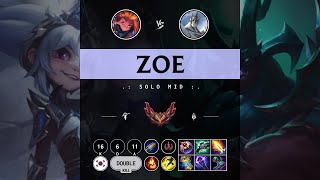 Zoe Mid vs Galio - KR Grandmaster Patch 14.11