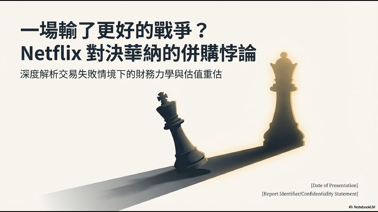 2025-12-14 Netflix賭上未來？華納併購案最反直覺結局：為何「輸掉」才是股東的勝利！
