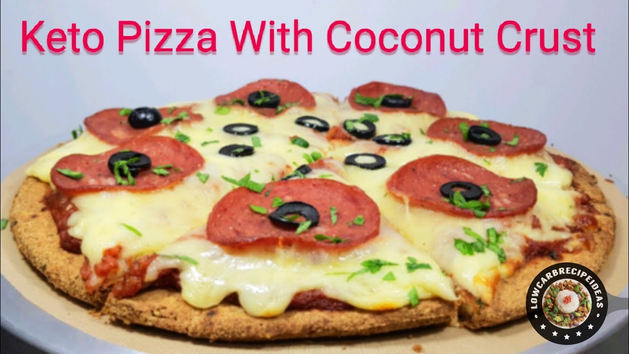 HOW TO MAKE KETO PIZZA WITH COCONUT CRUST HEALTHY & DELICIOUS ! YouTube