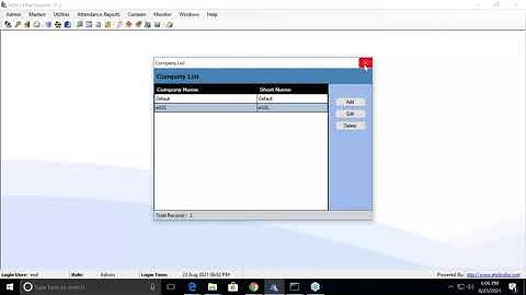 eTime TrackLite Desktop Software How to Create Company & Department-English Language