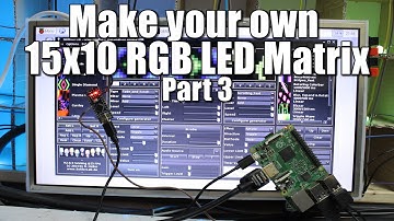 Make your own 15x10 RGB LED Matrix - Part 3 || Glediator support with Raspberry Pi 2/ Banana Pro