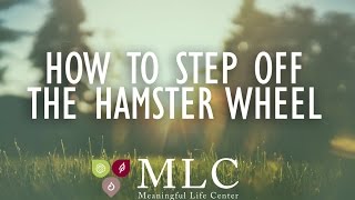 Meaningful Mondays - How to Step Off the Hamster Wheel