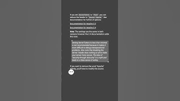 How to remove Server: header from the HTTP response with Apache? #shorts