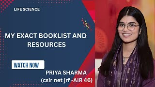 CSIR NET Life Sciences Booklist & Resources | What I Used for AIR 46 screenshot 5