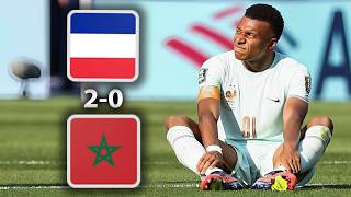 France 2-0 Morocco | Match  highlights 🔥And Mbeppe  Injured 😒