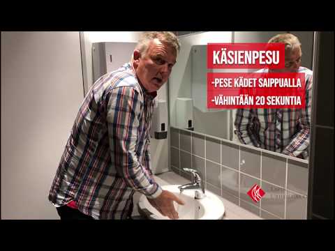 Lapin urheiluakatemia - käsienpesuohjeet