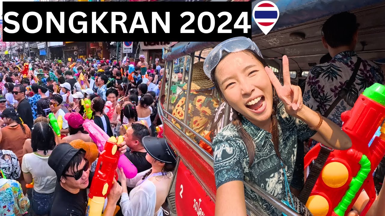 Безумие Сонгкран! - Гуляем по Бангкоку как местные жители #songkran2024