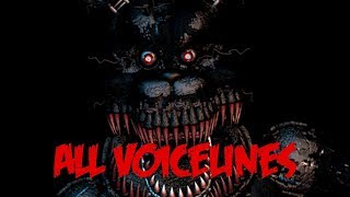 Nightmare | All Voicelines with Subtitles | Ultimate Custom Night