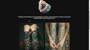 Portfólio de Tatuagens: Como Criar um Site Simples e Elegante HTML + CSS + JAVASCRIPT