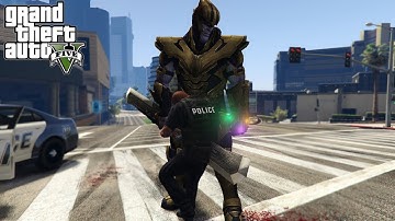 THANOS w/ Double Edged Sword!! (GTA 5 Mods)