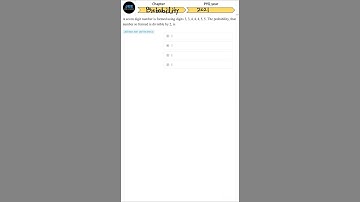 JEE mains pyq-A seven digit number is formed using digits 3, 3,4,4,4,5,5.The probability, that num..