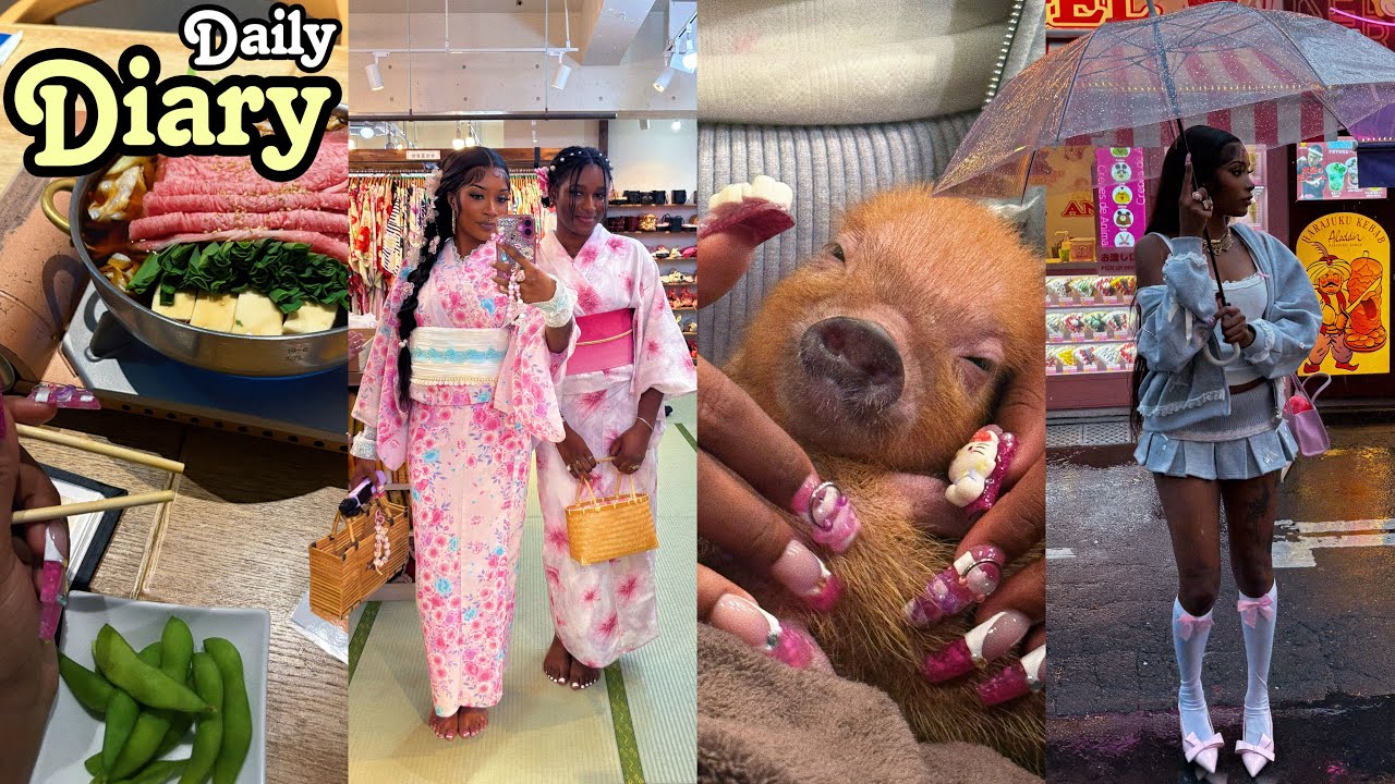 ежедневник (в Токио!) ♡ роскошный шопинг + гонки на картингах Mario Kart + свиное кафе + переделк...