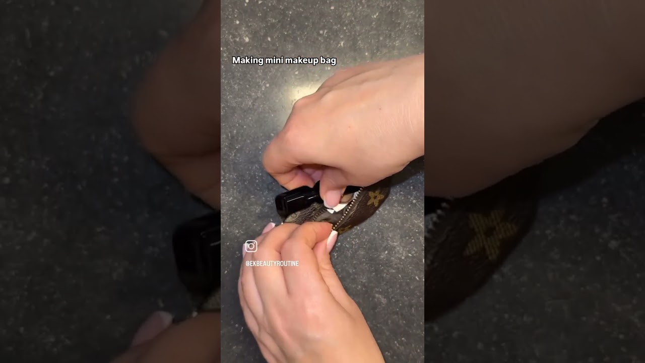 Making mini makeup kit