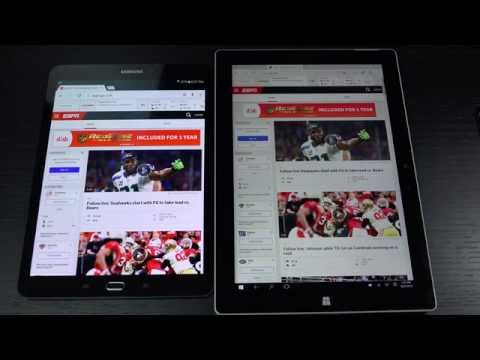 Samsung Galaxy Tab S2 vs Surface 3