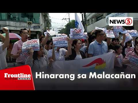 Ilang guro, raliyista, hinarang ng Presidential Security Command sa Malacañan Complex