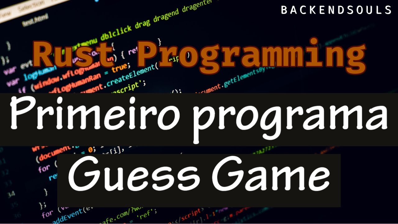 Programando em Rust 004 [Primeiro programa, -- guess game in rust ...