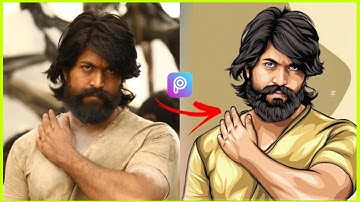 Picsart Portrait Cartoon  Image Editing Tutorial|Vector Portrait Editing|Vector Art In PicsArt| TEE🔴