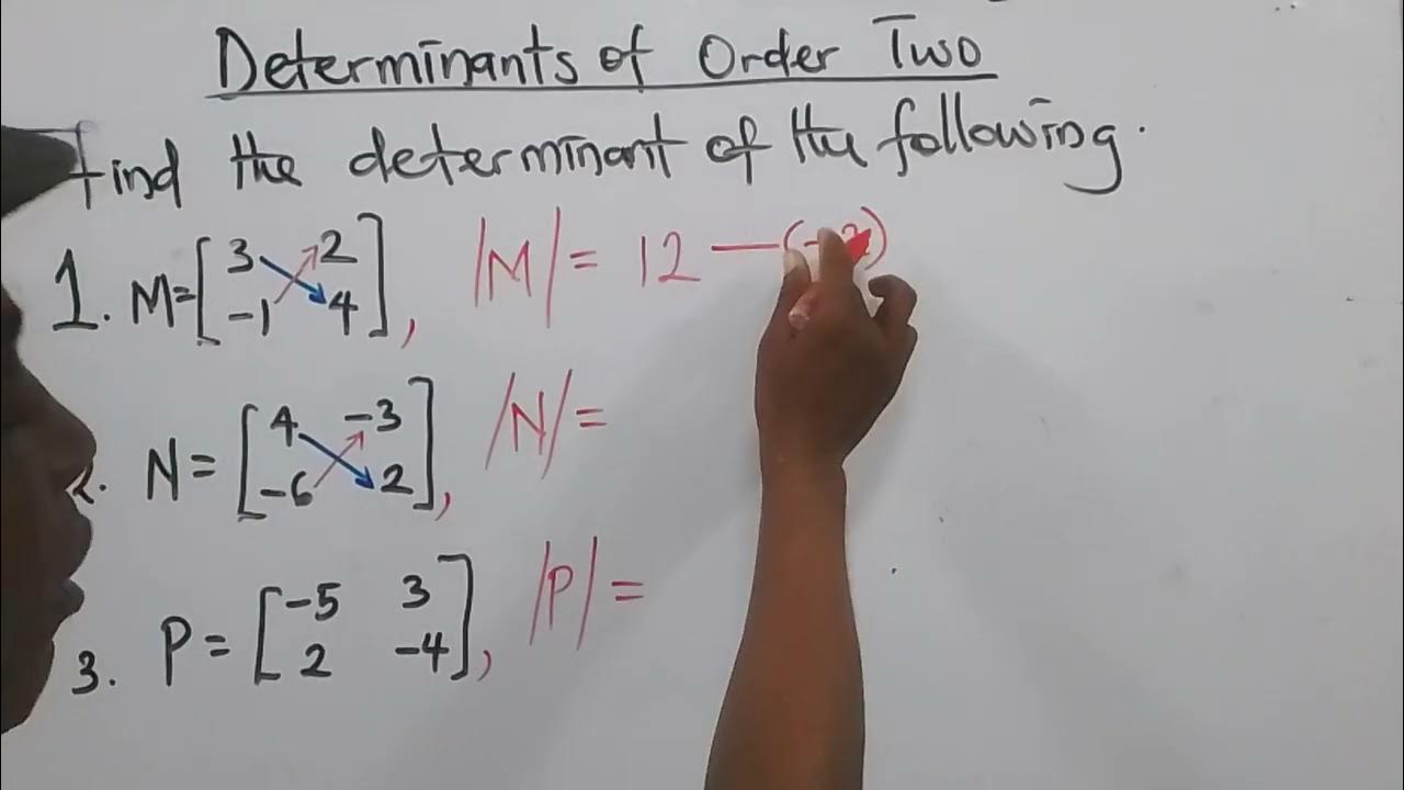 Quick and Easy way to find determinants of a Matrices - YouTube