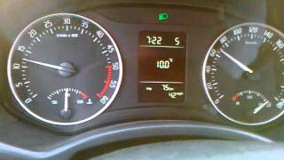Škoda Octavia II facelift 1.6 TDi ukazatel zařazené rychlosti + mph