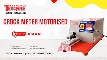 Rubbing Fastness Tester, Washing Fastness Tester, Fabric Testing Instruments, Motorized Crock Meter