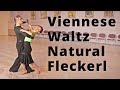 Viennese waltz contra check and natural fleckerl  dance routine and figures