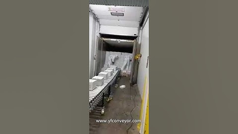 Fast and easy way for loading and unloading cartons from containers