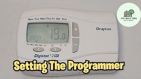 Set Program on Drayton Digistat +2 RF - British Gas RC Plus