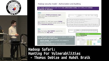 Hack.lu 2016 Hadoop safari : Hunting for vulnerabilities by Mahdi Braik and Thomas Debize