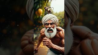 "Monkey aaya, tufaan aaya aur farmer reh gaya udaas 😢| Animation video |#animation