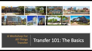 Fall 2023 Transfer Tuesday: Transfer 101