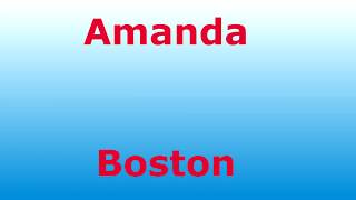 Video thumbnail of "Amanda -   Boston - with lyrics"