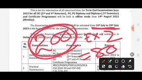 OSOU 2nd & 4th Semester exam date & form fillup date Released check now ....