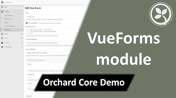 VueForms module - Orchard Core Demo