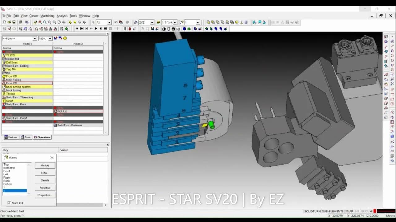 Lập trình Esprit cho máy tiện đùn Star SV20 Esprit tutorial YouTube